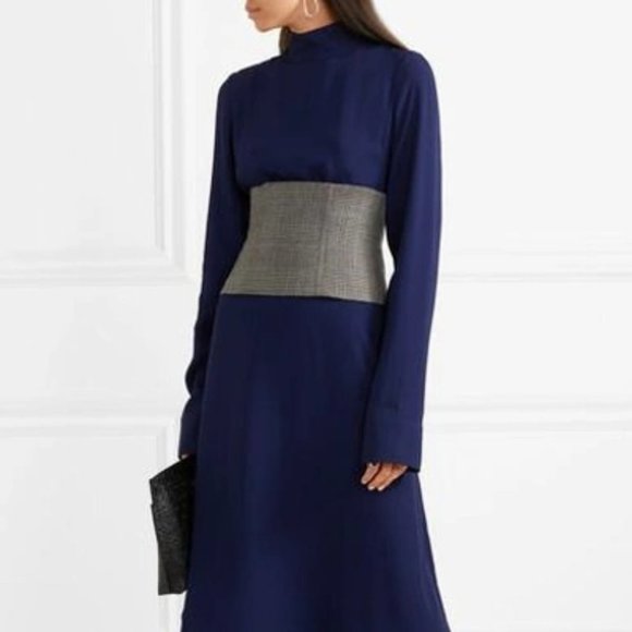 Tibi **NWT** Chester Checked Wool Corset. Size 12. - Picture 2 of 10